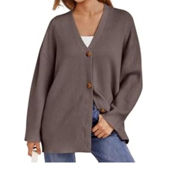 Women’s Brown Chunky Cardigan Size Small - Picture 2 of 8